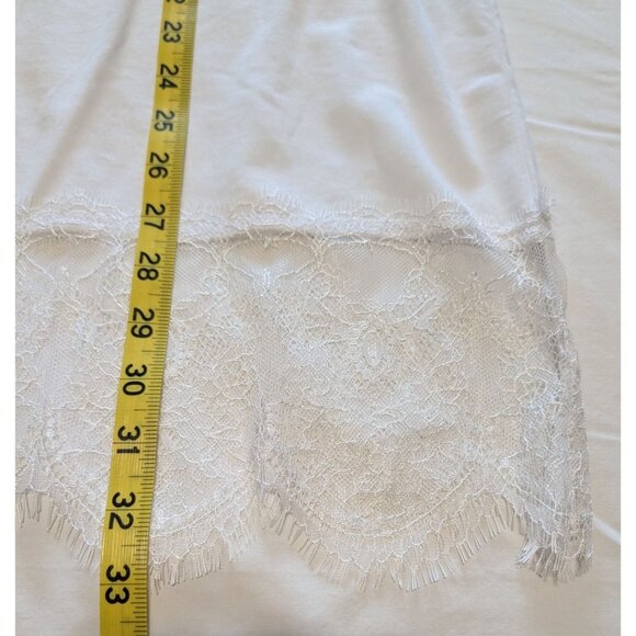 Soft Surroundings White Tank Top Lace Hem 2X Womens Plus Size long - Picture 10 of 11